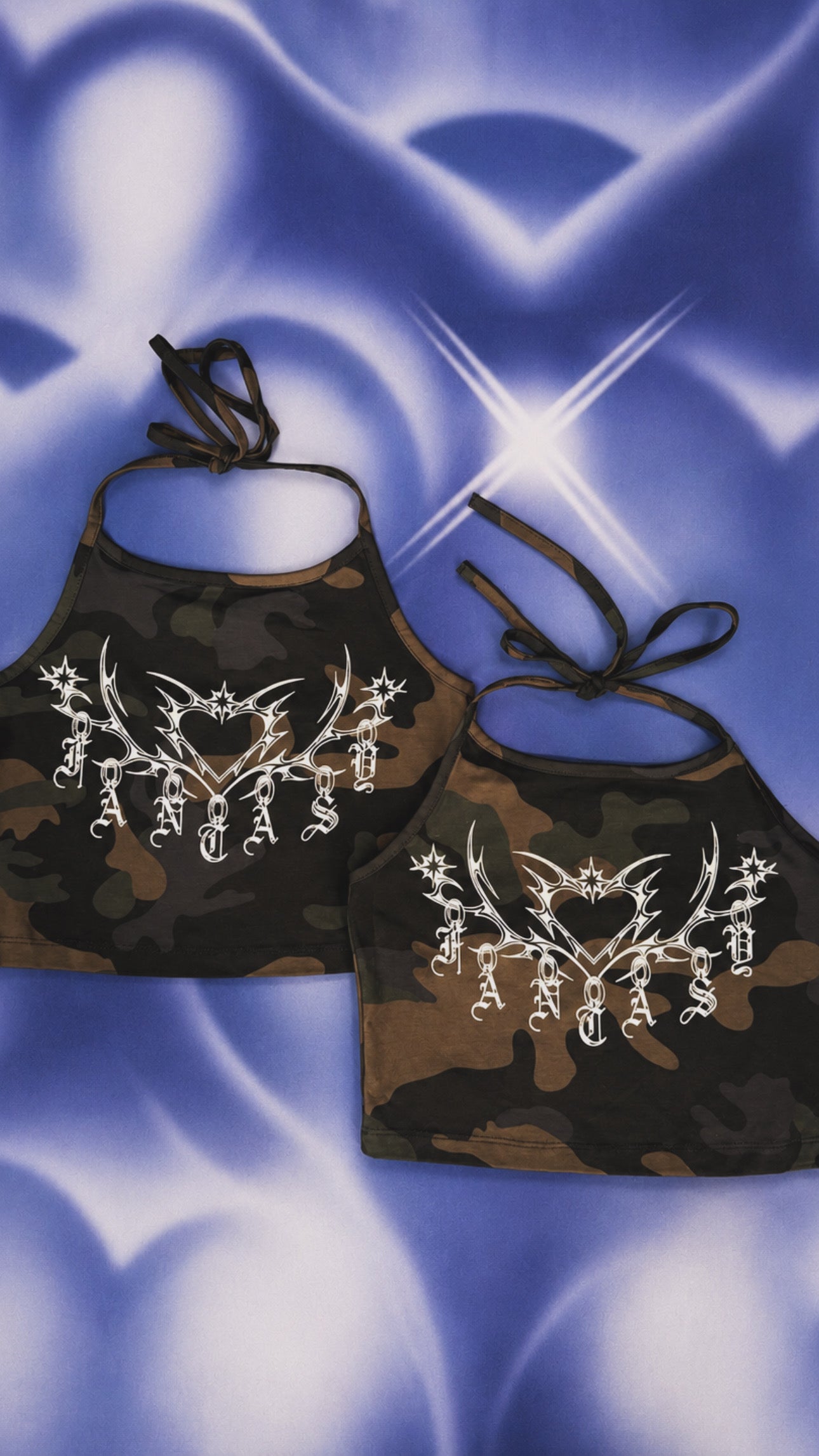 MARINA INOUE X FANTASY CAMO HALTER TOP