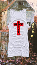 RED HEADLESS CROSS - WHITE RIBBED THERMAL VEST