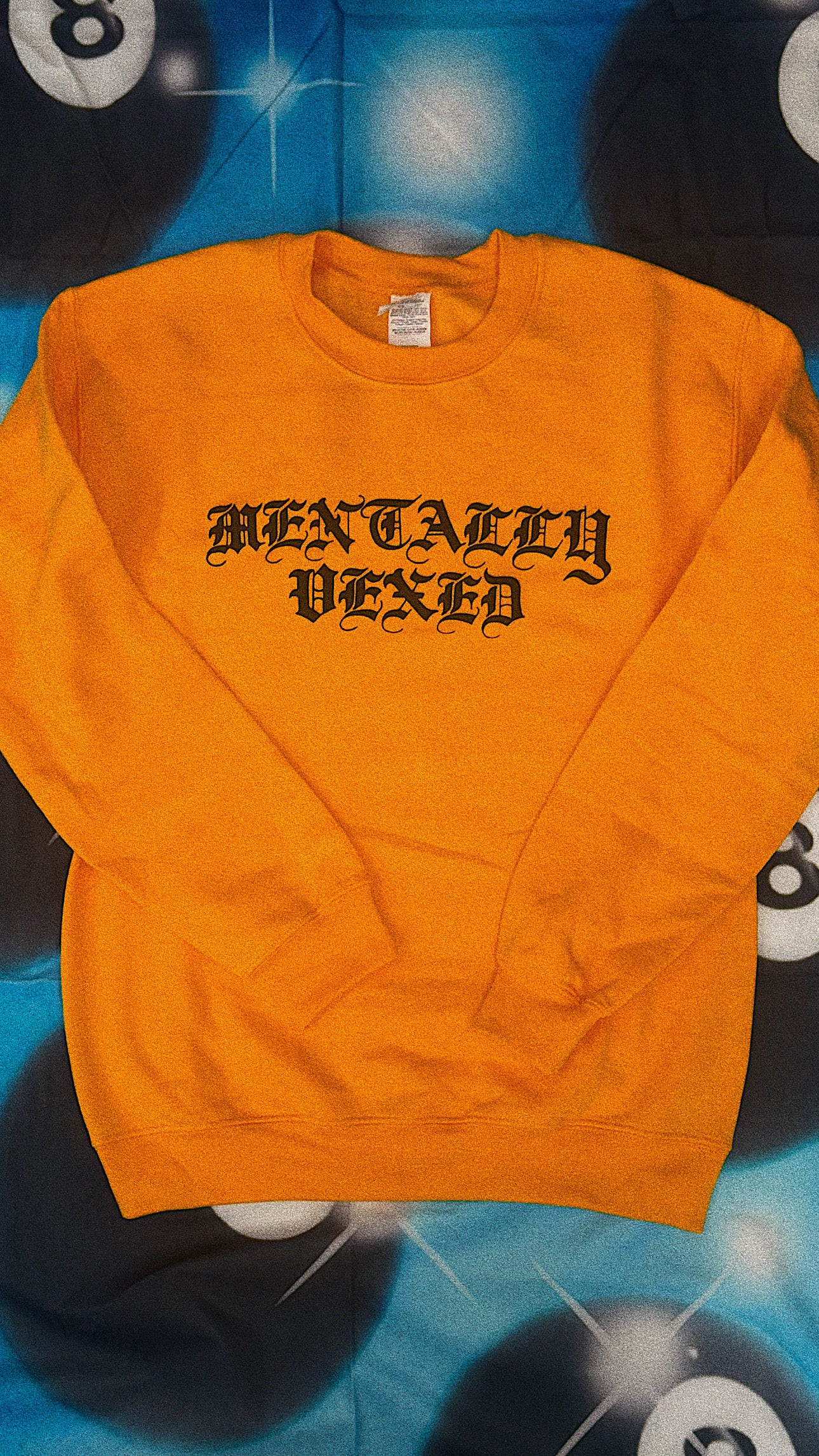MENTALLY VEXED - GOLD CREWNECK SWEATSHIRT