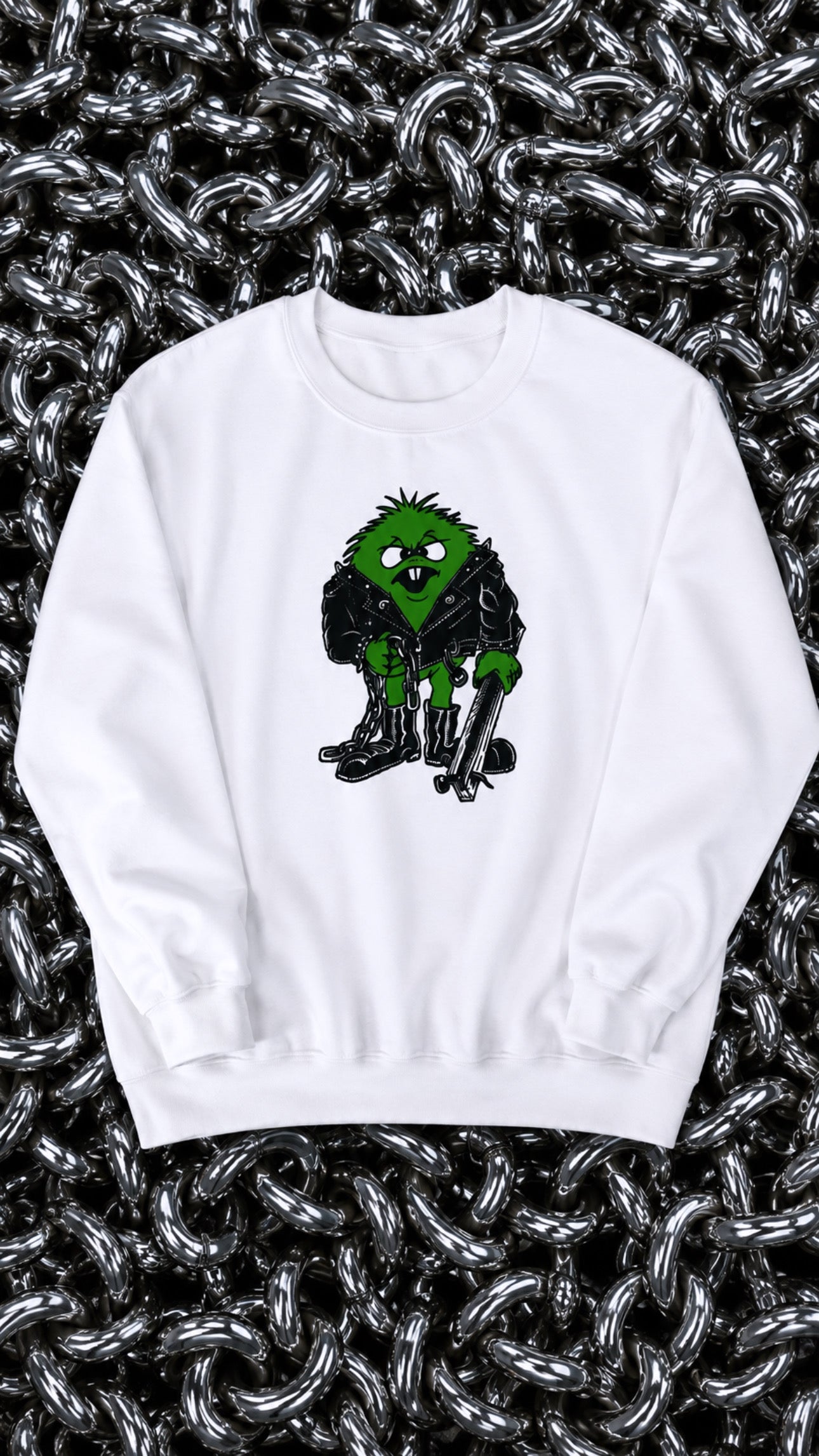 HEAVY METAL GREEN GUY CREWNECK SWEATSHIRT