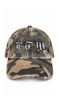 FTW - WHITE DISTRESSED CAMO CAP