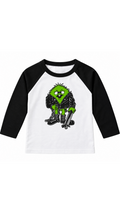 HEAVY METAL GREEN GUY MICRO 3/4 SLEEVE RAGLAN